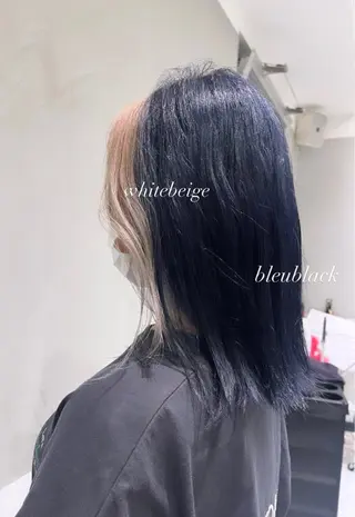 ミディアム カラー 表参道/ブリーチ /レイヤー/yuiのヘアスタイル