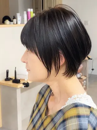 ショート カラー 当日予約🆗ショート /ハイライト/松本のヘアスタイル