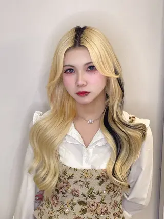 ロング オフホワイトアンド大阪店（off white×And）所属・🤍韓国ワンホンヘア ayaha🤍のヘアスタイル