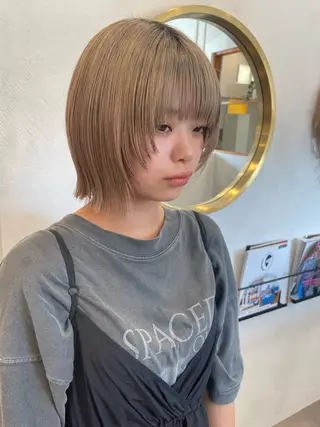 ショート カラー Lita. hairdesign所属・kako /透明感カラー🤍のヘアスタイル