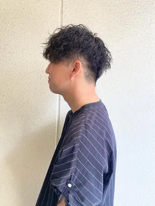 ショート パーマ メンズ ボブ/レイヤー/ メンズ/池澤慎人のヘアスタイル