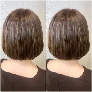 ショート カラー 全席個室　暖色カラー Zina松園優香🌸のヘアスタイル