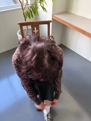 ロング カットモデルレイヤー 暖色カラー モカ🎶のヘアスタイル