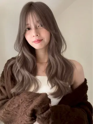 ロング カラー 韓国風/艶カラー/ 透明感/水野啓太のヘアスタイル