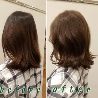 ミディアム レイヤー/ショート /山田譲治✂️のヘアスタイル