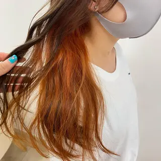 ロング カラー 個性派/ブリーチ *ほのかのヘアスタイル