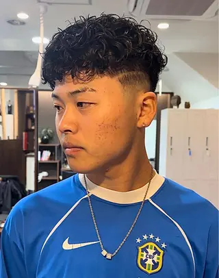 パーマ メンズ 年間2000名担当◎ パーマ職人/仲原佑樹のヘアスタイル