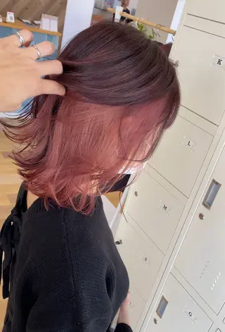 ミディアム LAFRE (ラフリ)所属・ケアブリーチ 黒瀬有汰のヘアスタイル