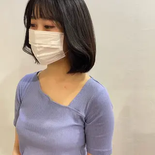 ミディアム 馬越 優のヘアスタイル
