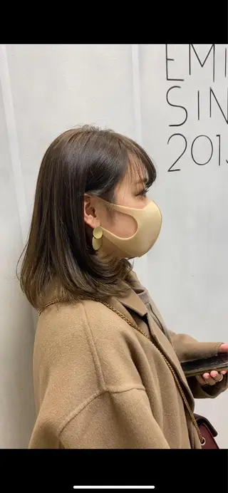 セミロング カラー 🟢NEGi🟣 🫧髪質改善のヘアスタイル