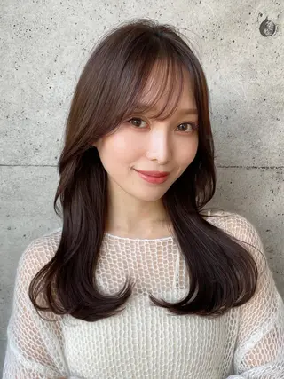 セミロング 🧡くびれヘア/前髪 顔周り🧡久原結衣のヘアスタイル