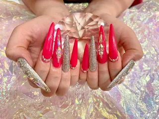 ロング ネイル 柏ネイルサロン NAIL FOCUSのネイルデザイン