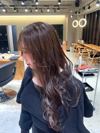 セミロング カラー 💖梅田レイヤー💖 副店長Tsubasaのヘアスタイル