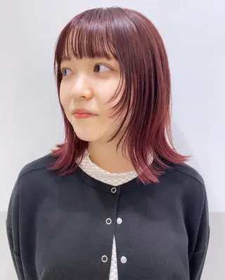 ミディアム カラー 自由が丘 艶髪美容師✨生板🌿のヘアスタイル