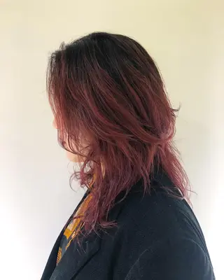 セミロング カラー spooopy所属・🕊大垣 めぐみ🕊のヘアスタイル