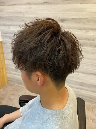 ショート パーマ メンズ Agu hair lua 上越高田西店所属・佐藤祐輔 メンズパーマのヘアスタイル