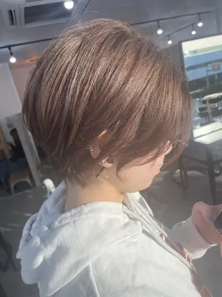 ショート カラー パーマ ヘアアレンジ メンズ キッズ ネイル マツエク・マツパ カラー特化サロン Eir心斎橋のヘアスタイル
