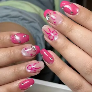 ネイル By moonネイル 🌷ワンホン/韓国風のネイルデザイン