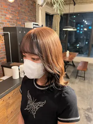 ミディアム カラー Rino kanayama所属・Rino 金山 / 宮澤 萌のヘアスタイル