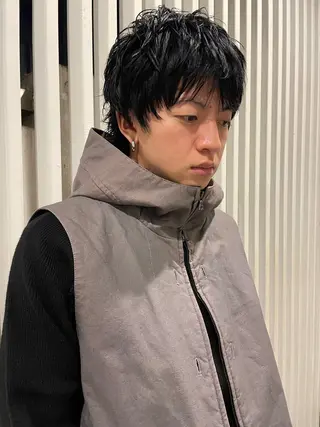 カラー カラー特化美容師 オレンジカラーのヘアスタイル