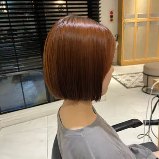 ショート カラー ナミ🩶暗髪/暖色 ❤️/透明感/縮毛のヘアスタイル