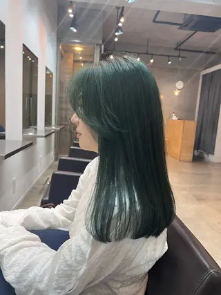 ロング デジタルパーマ/ 艶カラー/神野楓のヘアスタイル