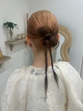 セミロング ヘアアレンジ Dityca...tia所属・りん/ 無料ヘアセットのヘアスタイル