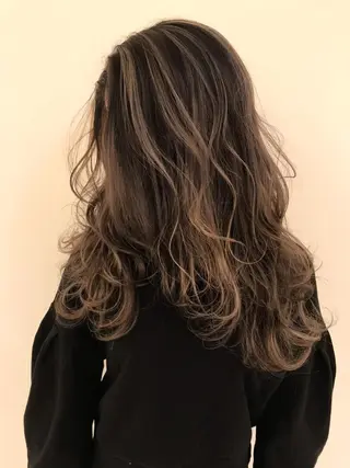 ロング カラー シールエクステ⭐️ オオミタクヤのヘアスタイル