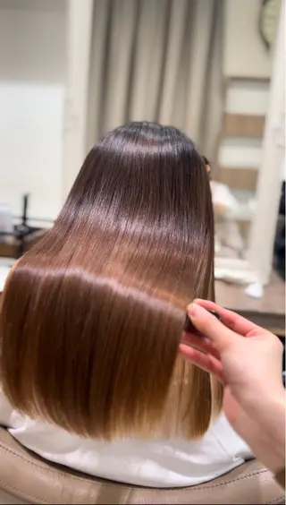 ロング カラー パーマ 艶髪透明感🫧/ひか カットモデル募集✂︎のヘアスタイル