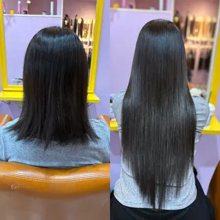 ミディアム チビ編み込みエクステ どぅ〜す/YUIのヘアスタイル