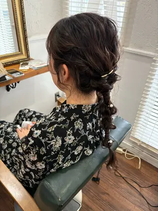 ロング ヘアアレンジ 江原 彩華のヘアスタイル