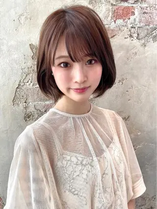 ショート カラー パーマ ヘアアレンジ Surpass所属・🌈小顔似合わせ SHIHO🌈のヘアスタイル