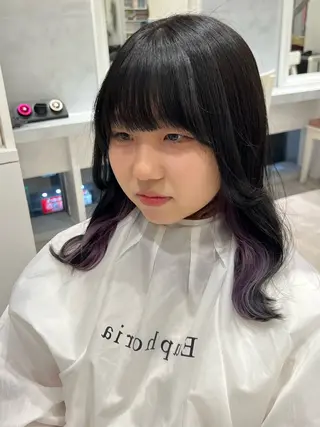 ミディアム カラー Beleza scelto所属・原宿/ハイトーン/ みずは🎀のヘアスタイル