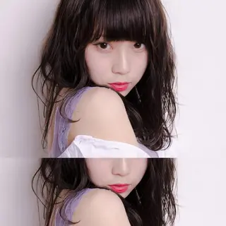 セミロング カラー 堀江/心斎橋/西大橋 四ツ橋【Vers】のヘアスタイル