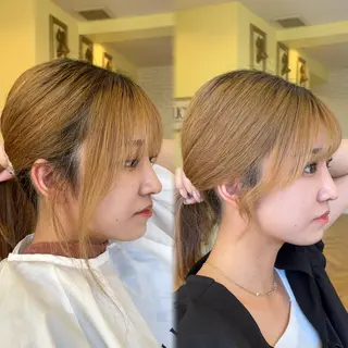 セミロング 村上 乃綾のヘアスタイル