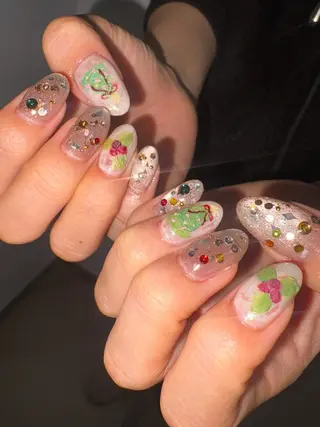 メンズ ネイル akari✨ 韓国風、メンズネイルのネイルデザイン