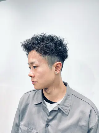 ショート パーマ 💈メンズパーマ💈 ナカザワ リョウのヘアスタイル