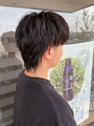 ミディアム パーマ メンズ Hair  create Mano所属・堀一樹/ メンズヘア/パーマのヘアスタイル
