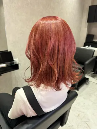 ミディアム カラー 韓国ヘアー🦄ྀི オタク美容師🌈山本のヘアスタイル