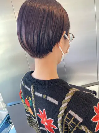 ショート カラー ヘアアレンジ かわいい透明感ヘア ♡kanami♡のヘアスタイル