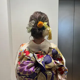 ヘアアレンジ SALOWIN川崎WEST店所属・🌷川崎/アレンジ/ 暖色ボブ/コトネ🌷のヘアスタイル