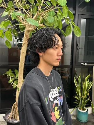 パーマ 小木曽 新大のヘアスタイル