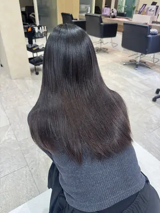 セミロング 笠原未稀/カット・ ブリーチ無しカラーのヘアスタイル