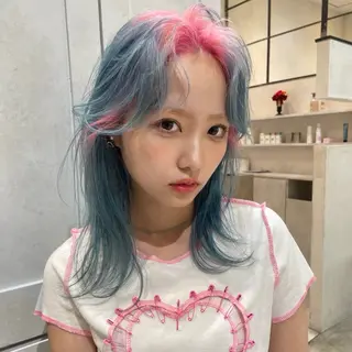 セミロング カラー DEAN名駅店所属・デザインカラー AYA/DEANのヘアスタイル