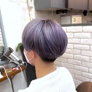 ショート カラー メンズパーマ 本多のヘアスタイル