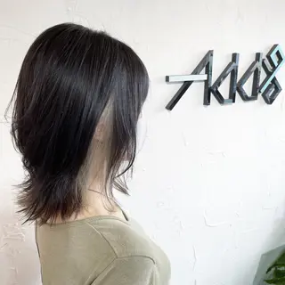 ミディアム カラー パーマ ヘアアレンジ Add9 柳田健登のヘアスタイル