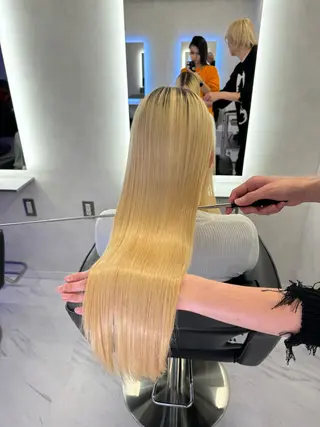 ロング カラー 🌈評価No.1🌈 艶髪カラー❌エクステのヘアスタイル
