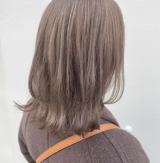 ミディアム 透明感・艶カラー/ 坂田友梨奈のヘアスタイル