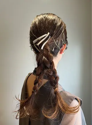 ロング ヘアアレンジ 🎨カラー満足度 500%💫ヅル💫のヘアスタイル
