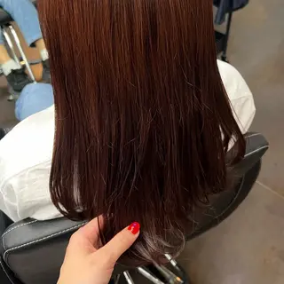 ロング カラー 沖山 友津季のヘアスタイル
